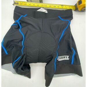 Souke Sports Cycling‎ Shorts Black Blue Padded Bike Shorts PS6018 Size L NEW 30W